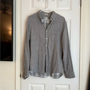 J. Crew Heather Gray Plaid Shirt